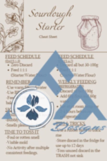 Sourdough Starter Cheat Sheet